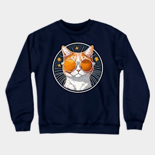 Cat's Sunglass Swag Crewneck Sweatshirt